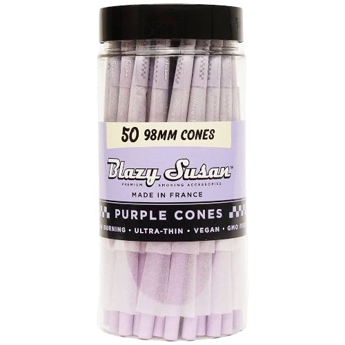BLAZY SUSAN Cones Jar 98mm Purple