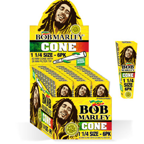 BOB MARLEY Cones Classic 11/4 Size 6-pack