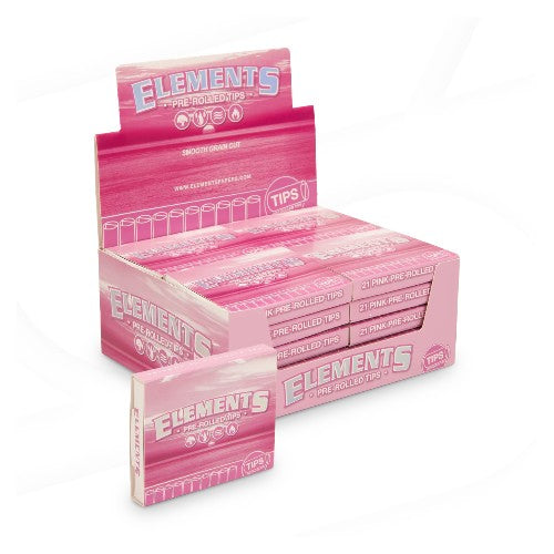 ELEMENTS Tips Pre-Rolled Pink