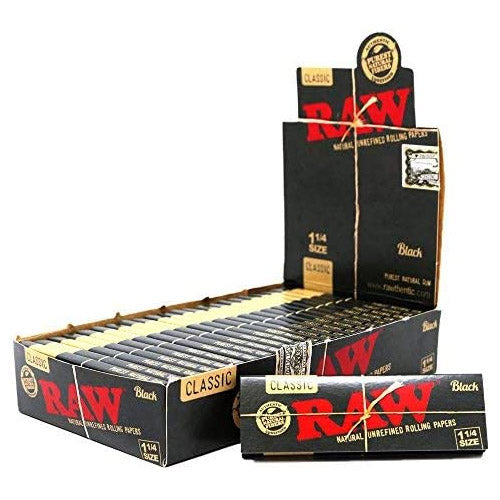 RAW Papers Black 11/4 Size