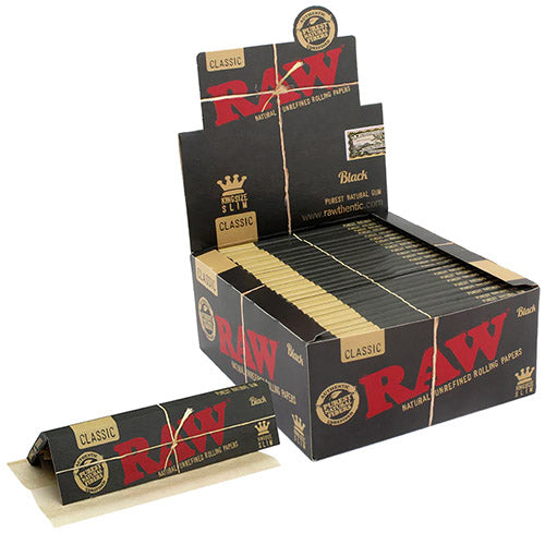 RAW Papers Black King Size