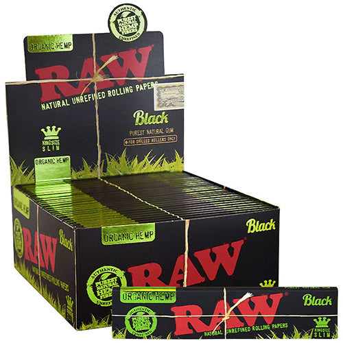 RAW Papers Black Organic King Size