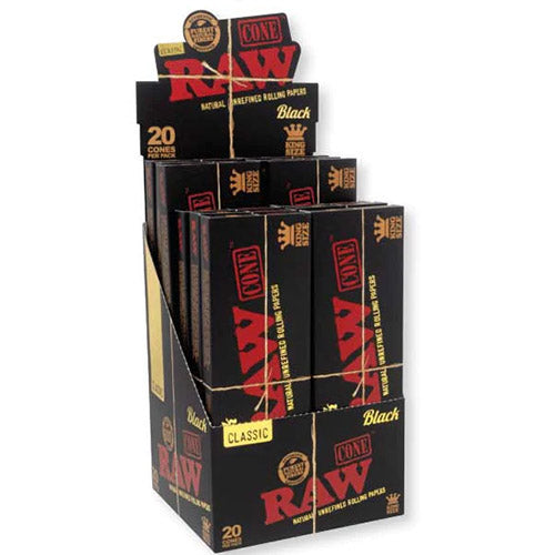 RAW Cones Black King Size 20-pack