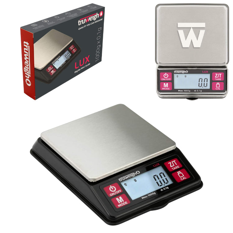 TRUWEIGH Scale Lux Mini 1,000g Black