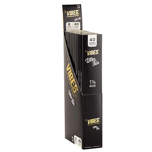 VIBES Cones Ultra Thin 11/4 Size 40-pack
