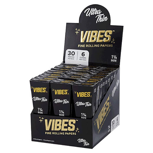 VIBES Cones Ultra Thin 11/4 Size 6-pack
