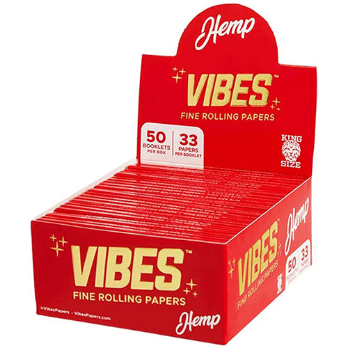 VIBES Papers Hemp Papers + Tips King Size
