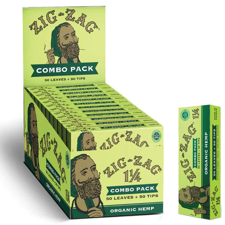 ZIG ZAG Papers Hemp Papers + Tips 11/4 Size