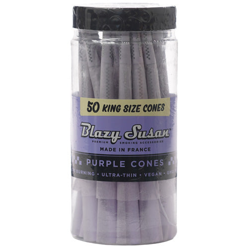 BLAZY SUSAN Cones Jar King Size Purple