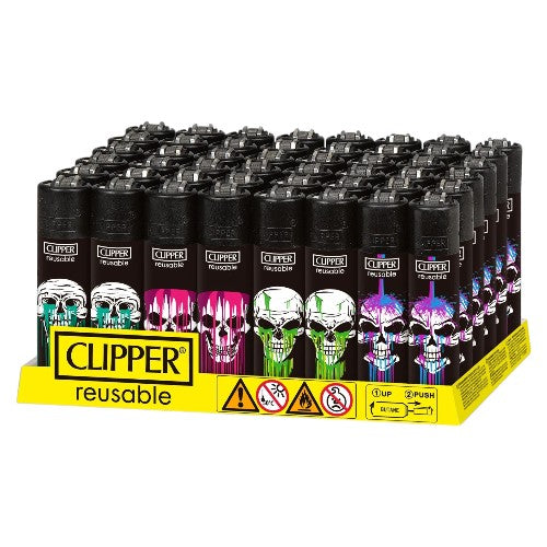 CLIPPER Lighter Classic Wild Skulls