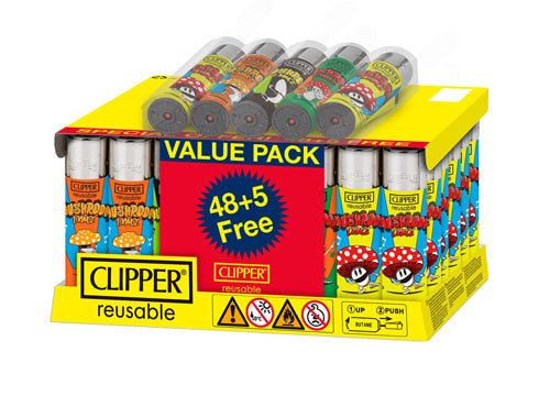 CLIPPER Lighter Classic 48ct + 5 Free Mushroom Dance
