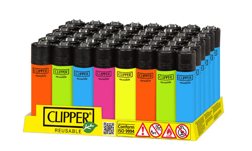 CLIPPER Lighter Classic Solid Fluorescent