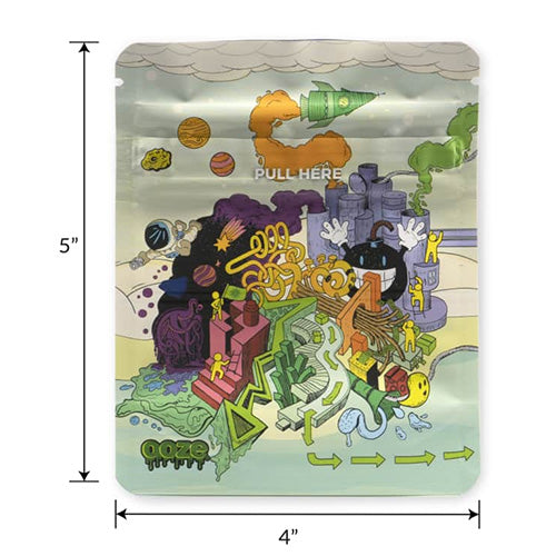 OOZE Zipoc Bags Mylar Bags 1/8oz 12-pack Imaginarium