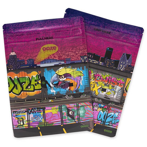 OOZE Zipoc Bags Mylar Bags 1/8oz 12-pack Tag