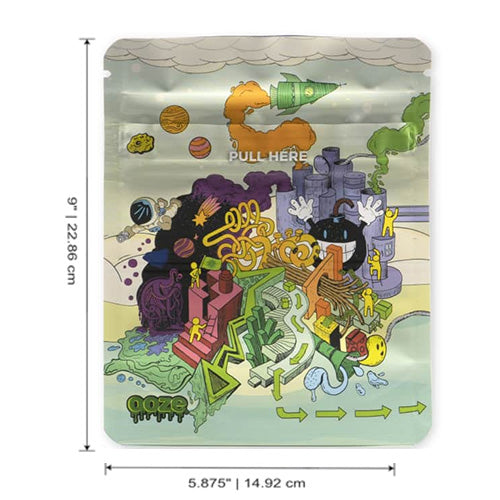 OOZE Zipoc Bags Mylar Bags 1oz 12-pack Imaginarium