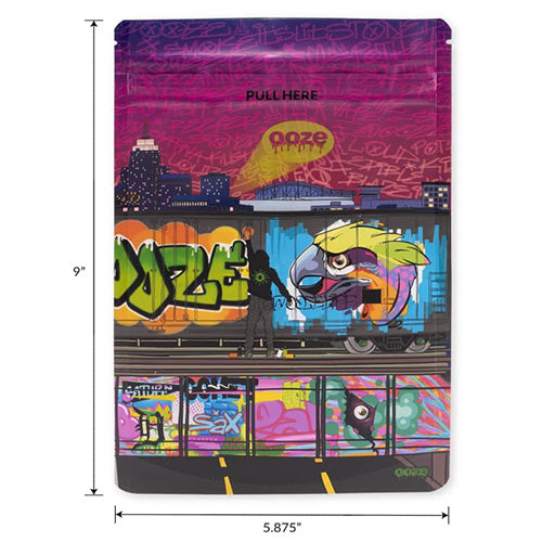 OOZE Zipoc Bags Mylar Bags 1oz 12-pack Tag