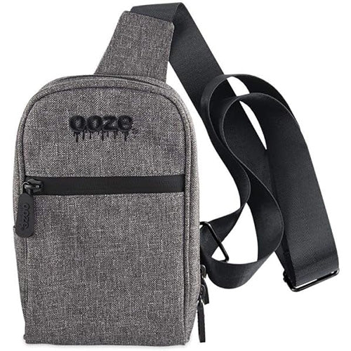 OOZE Smell Proof Bags Crossbody Smoke Gray