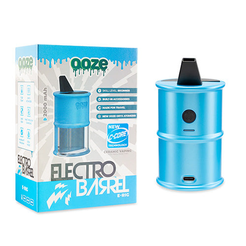 OOZE Devices Electro Barrel Dab Rig Blue