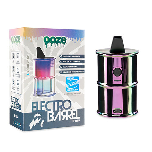 OOZE Devices Electro Barrel Dab Rig Rainbow