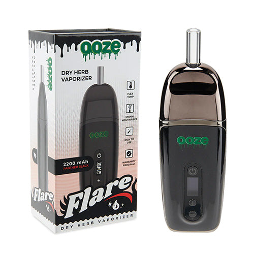 OOZE Devices Flare Dry Flower Vaporizer Black