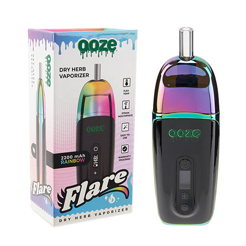 OOZE Devices Flare Dry Flower Vaporizer Rainbow