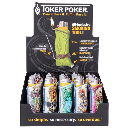 TOKER POKER Lighter Holder Bic Edition Alice in Wonderland