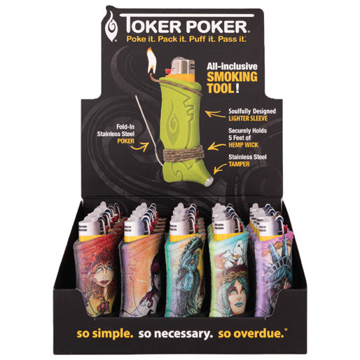 TOKER POKER Lighter Holder Bic Edition Lady Liberty
