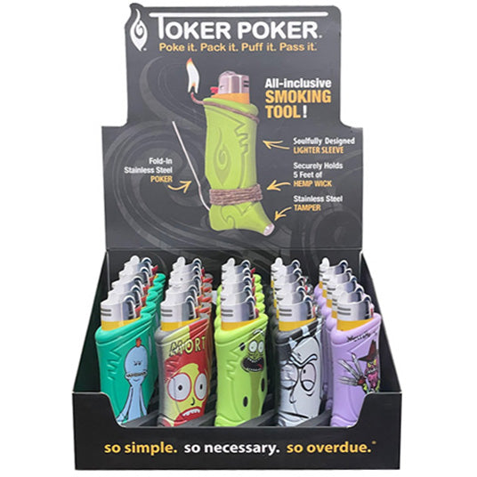 TOKER POKER Lighter Holder Bic Edition Rick & Morty