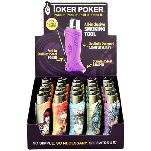 TOKER POKER Lighter Holder Clipper Edition Lady Liberty