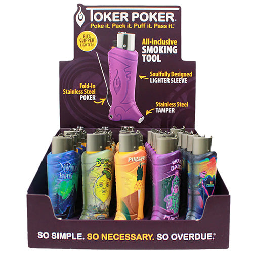 TOKER POKER Lighter Holder Clipper Edition Califari Strains