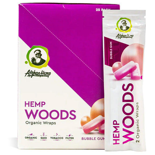 AFGHAN HEMP Wraps Woods 2-pack Bubble Gum
