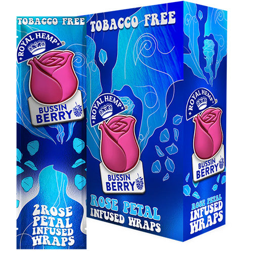 BLUNTS & ROSES Wraps Rose 2-pack Bussin Berry