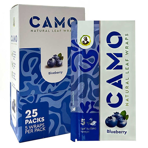 CAMO Wraps Natural Tea Leaf 5-pack Blueberry