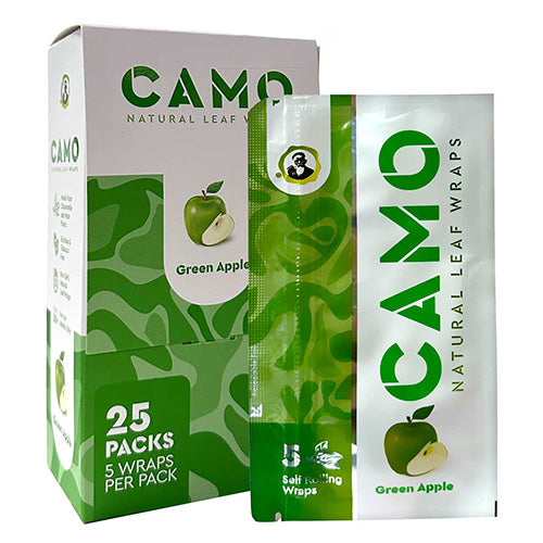 CAMO Wraps Natural Tea Leaf 5-pack Green Apple
