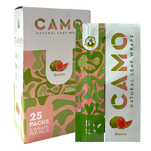CAMO Wraps Natural Tea Leaf 5-pack Guava