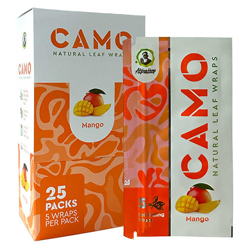 CAMO Wraps Natural Tea Leaf 5-pack Mango