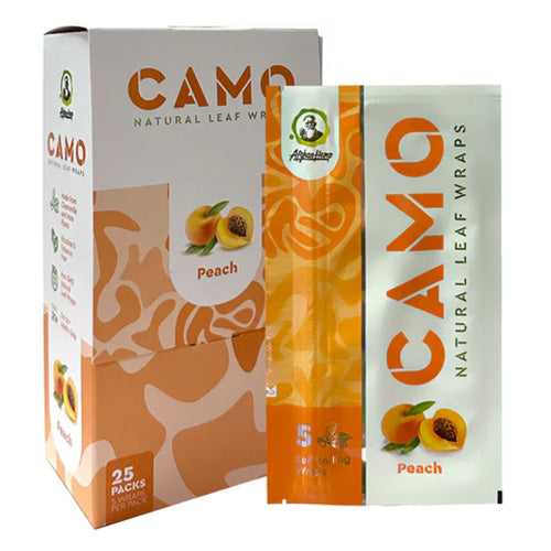 CAMO Wraps Natural Tea Leaf 5-pack Peach