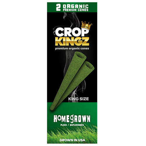 CROP KINGZ Cones Organic Hemp King Size 2-pack Homegrown