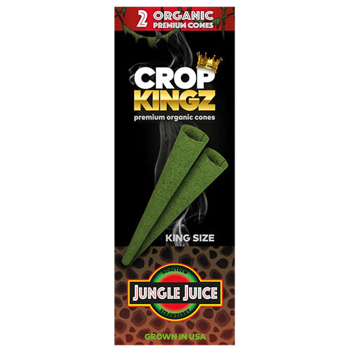 CROP KINGZ Cones Organic Hemp King Size 2-pack Jungle Juice