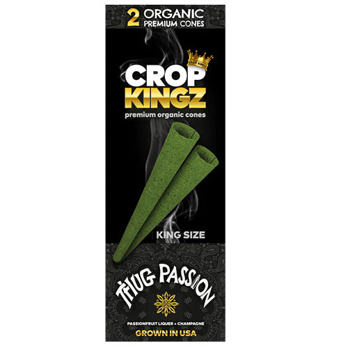 CROP KINGZ Cones Organic Hemp King Size 2-pack Thug Passion