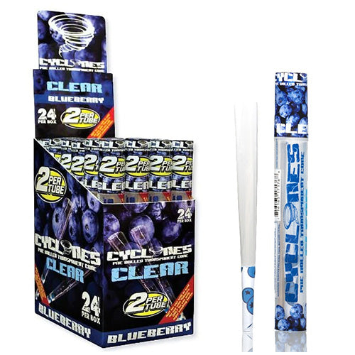 CYCLONES Cones Clear 2-pack Blueberry