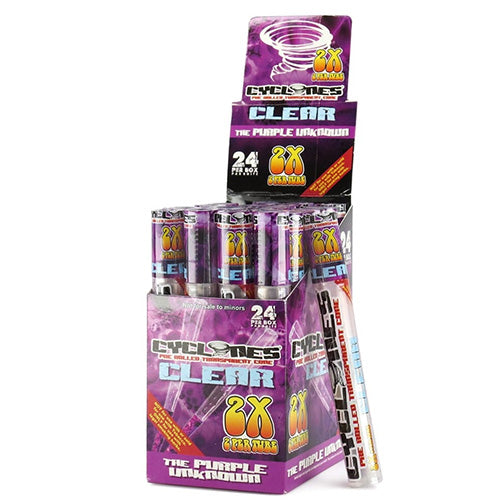 CYCLONES Cones Clear 2-pack Purple Unknown