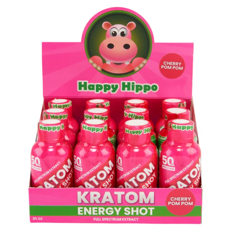HAPPY HIPPO Extracts & Drinks Energy Shot 50mg MIT Cherry