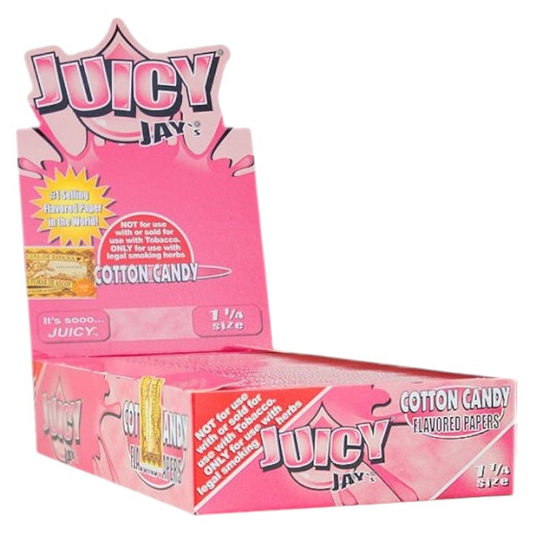 JUICY JAY'S Papers Papers + Tips 11/4 Size Cotton Candy