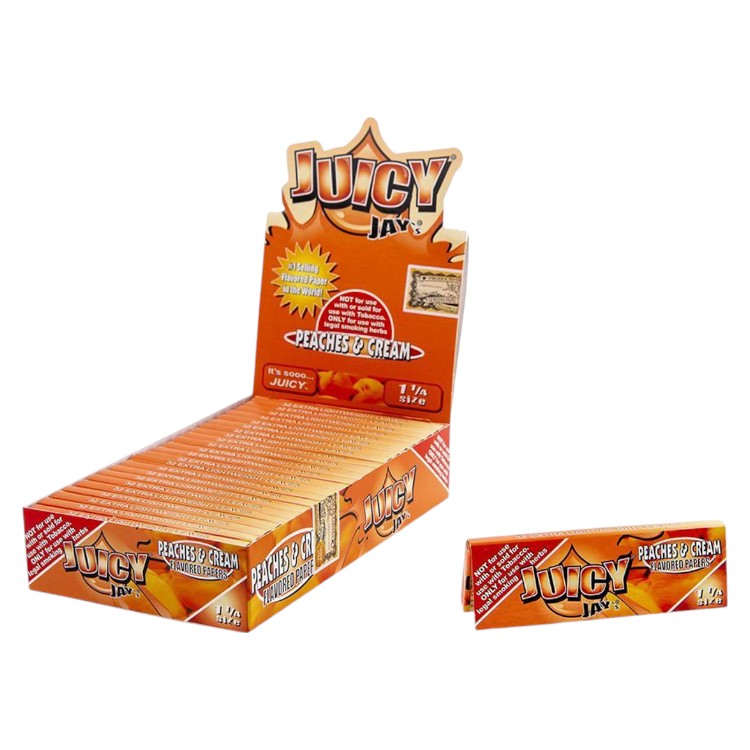 JUICY JAY'S Papers Papers + Tips 11/4 Size Peaches