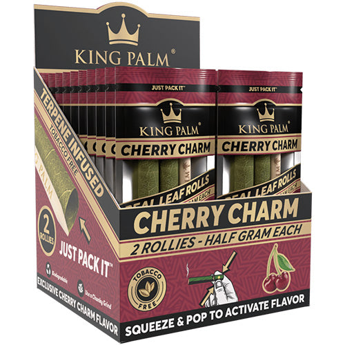 KING PALM Cones Palm Leaf Rollie 2-pack Cherry Charm