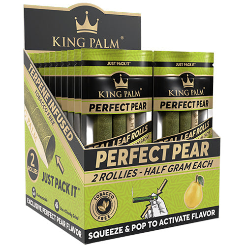 KING PALM Cones Palm Leaf Rollie 2-pack Perfect Pear