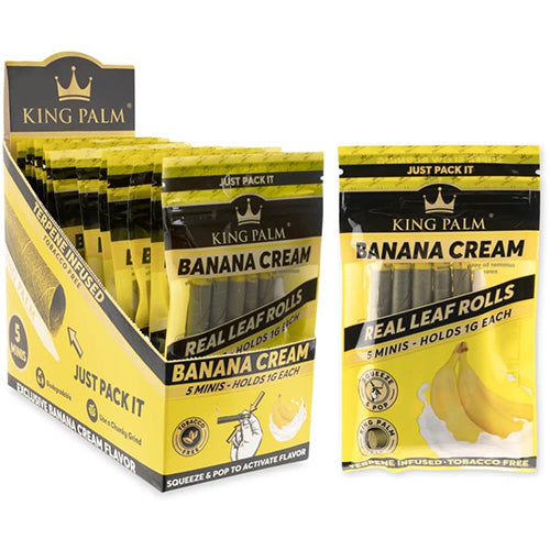 KING PALM Cones Palm Leaf Mini 5-pack Banana Cream
