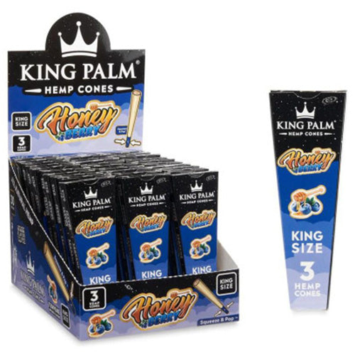 KING PALM Cones Hemp King Size 3-pack Berry