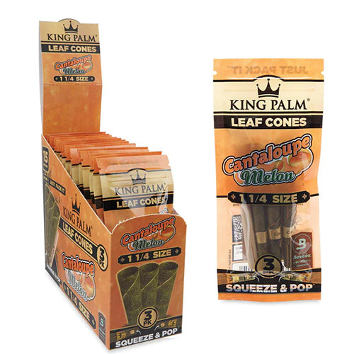 KING PALM Cones Palm Leaf 11/4 Size 3-pack Cantaloupe